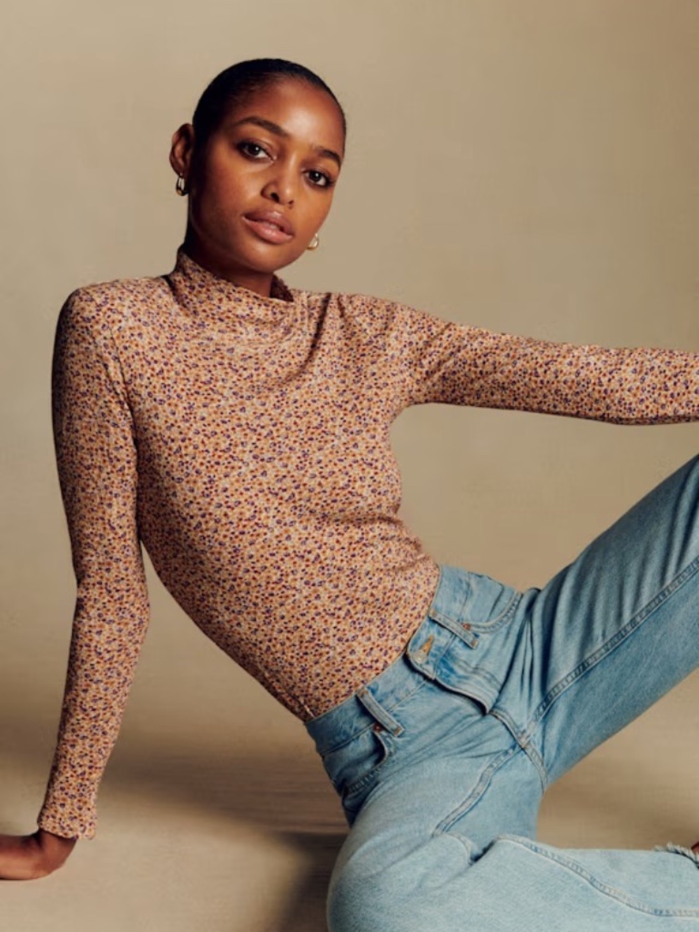 Sezane Felix Jumper in XXL, Color: Swann Print